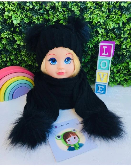 Triko Atkı Bere Takımı