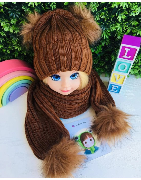 Triko Atkı Bere Takımı