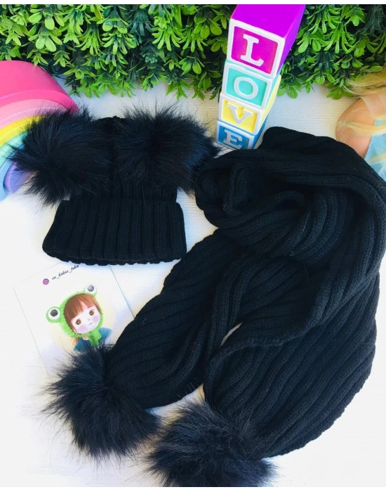 Triko Atkı Bere Takımı