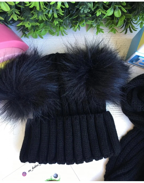 Triko Atkı Bere Takımı