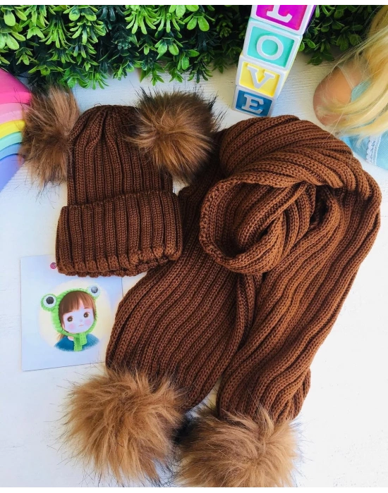 Triko Atkı Bere Takımı