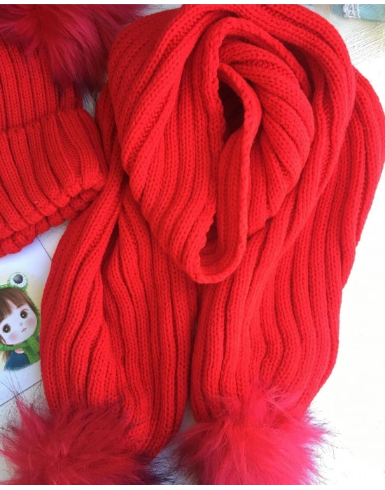 Triko Atkı Bere Takımı