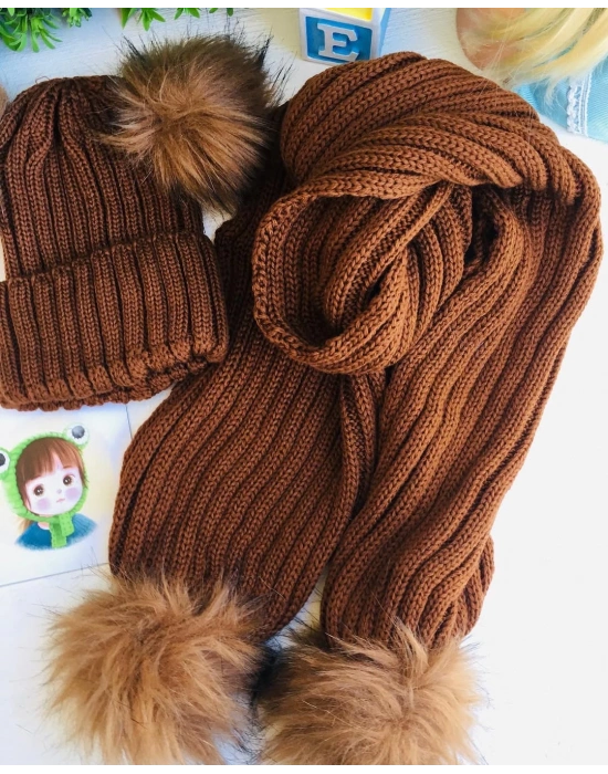 Triko Atkı Bere Takımı