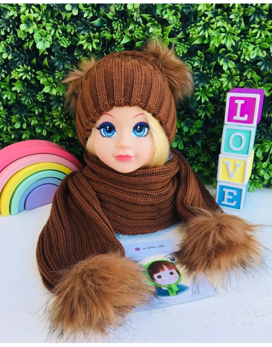 Triko Atkı Bere Takımı