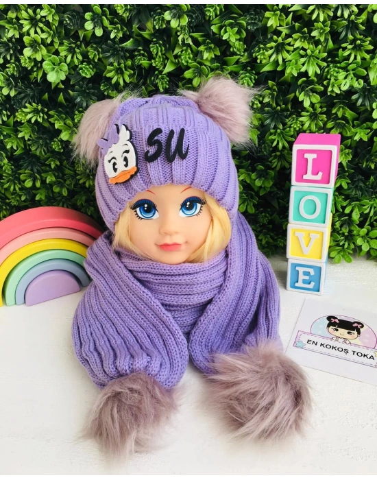 Triko Atkı Bere Takımı