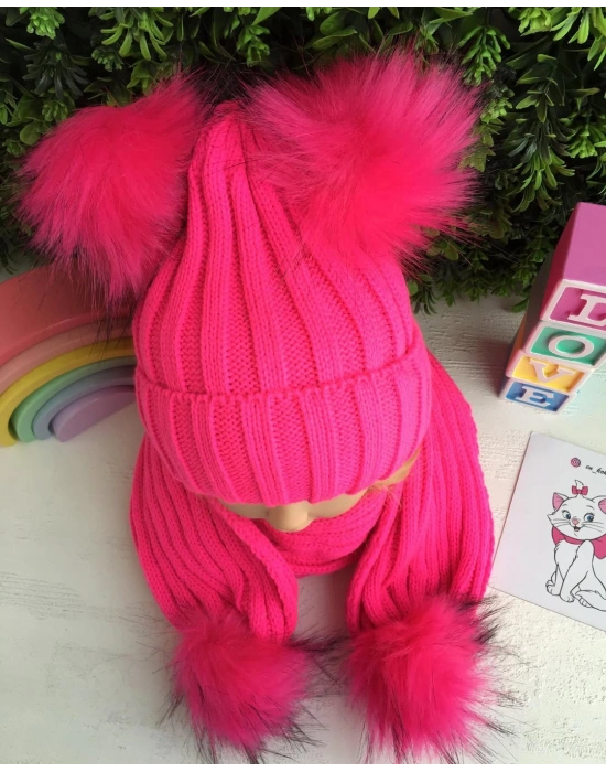 Triko Atkı Bere Takımı