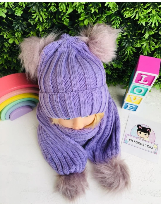 Triko Atkı Bere Takımı