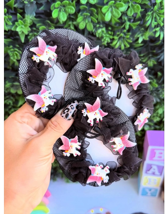 Unicornlu Balerin Topuz Tokası