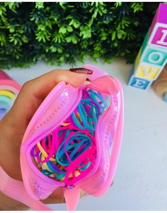 Uzun Askılı Çantalı Lastik Toka