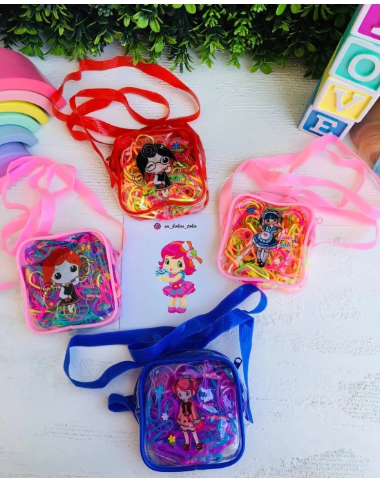 Uzun Askılı Çantalı Lastik Toka