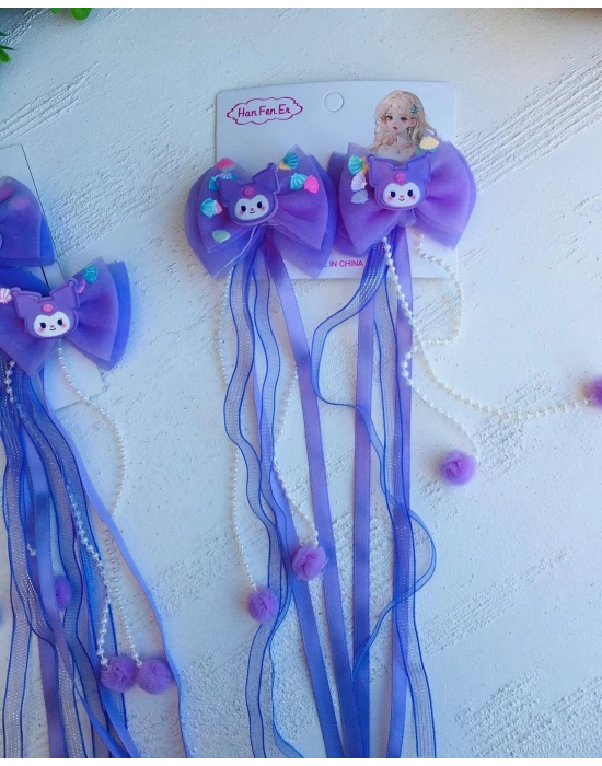 Uzun Sarkıtlı İncili Kuromi Fiyonk Toka