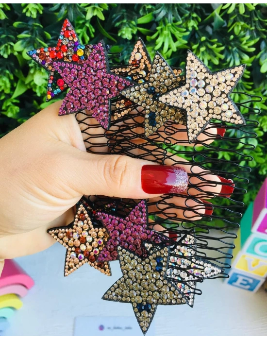 Yıldız Desenli Tarak Toka