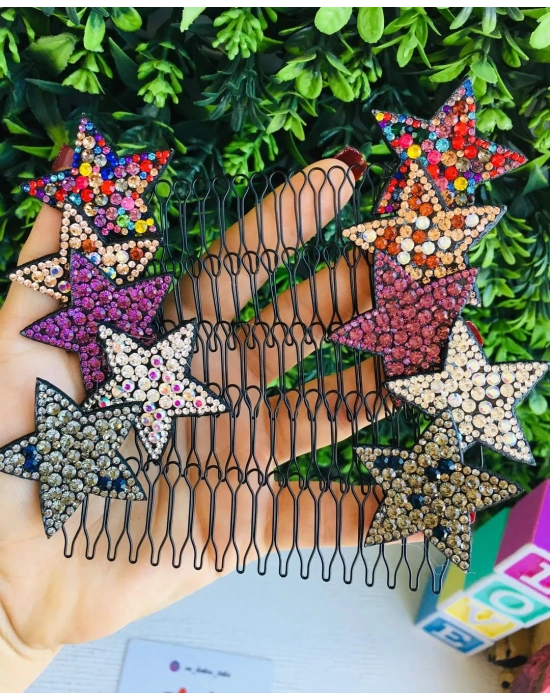 Yıldız Desenli Tarak Toka