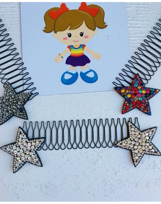 Yıldız Desenli Tarak Toka