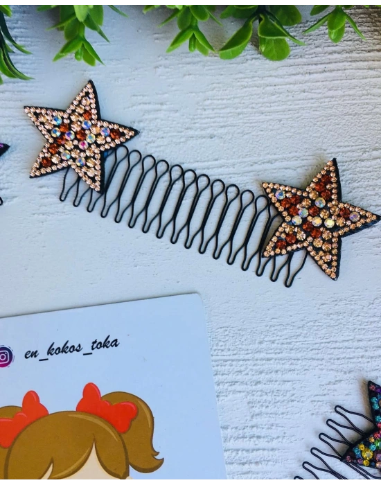 Yıldız Desenli Tarak Toka