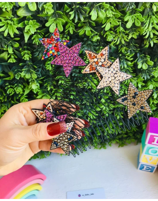 Yıldız Desenli Tarak Toka