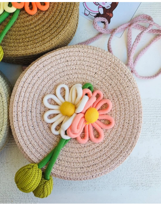 Yuvarlak Hasır Çanta