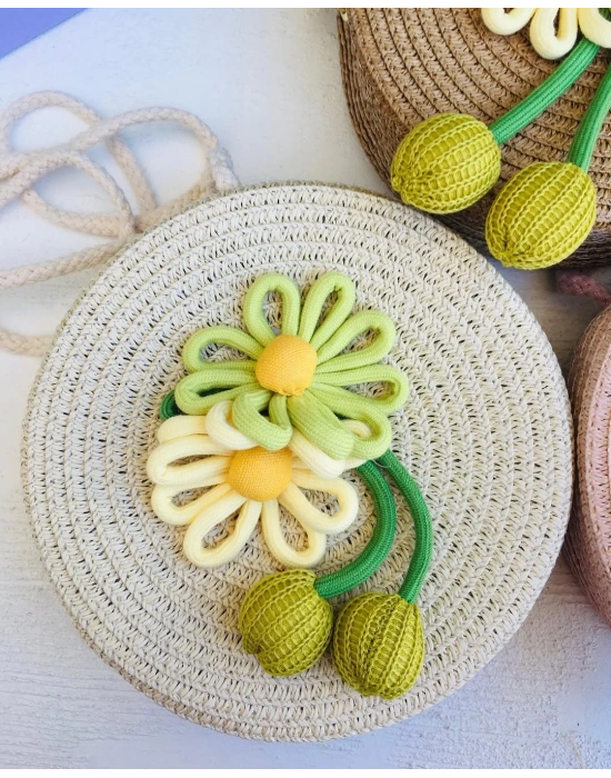 Yuvarlak Hasır Çanta