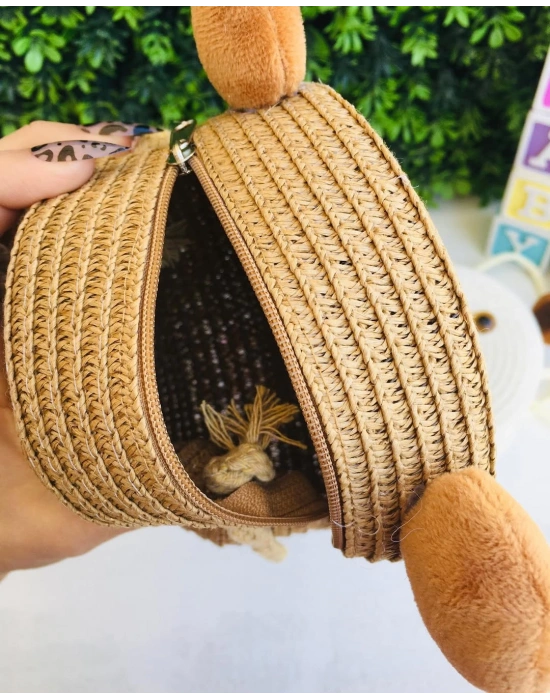 Yuvarlak Hasır Çanta
