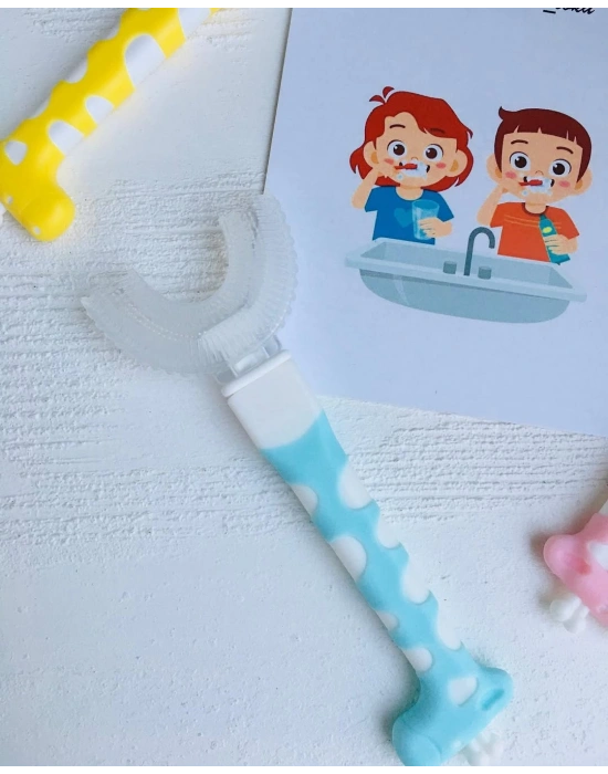 Zürafa Desenli Diş Fırçası