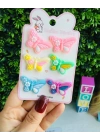 6lı Kelebekli Havlu Lastik Toka
