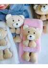 Ayıcıklı Peluş Atkı