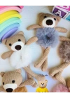 Ayıcıklı Peluş Lastik Tokalar