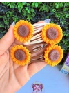 Büyük Boy Ayçiçeği Çıtçıt Toka