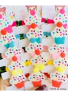 Cupcake Desenli 5’li Havlu Lastik