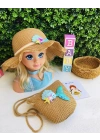 Deniz Kızı Hasır Şapka Ve Çanta Seti