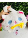 İnci Kulplu Peluş Çanta