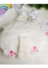 İnci Kulplu Peluş Çanta