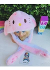 Işıklı Peluş Zıplayan Kulaklı Şapkalar