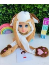 Işıklı Peluş Zıplayan Kulaklı Şapkalar