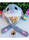 Işıklı Peluş Zıplayan Kulaklı Şapkalar