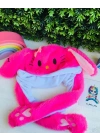 Işıklı Peluş Zıplayan Kulaklı Şapkalar
