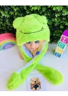 Işıklı Peluş Zıplayan Kulaklı Şapkalar