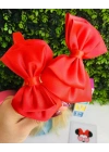 Kırmızı Saten Kurdele Taç