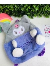 Kuromi Ve Hello Kitty Peluş Sırt Çantası