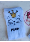 Meow Kedi Ve Yıldız Detaylı Külotlu Çorap