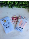 Meow Kedi Ve Yıldız Detaylı Külotlu Çorap