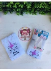 Pembe Detayları Olan Pony Desenli Külotlu Çorap