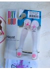 Pembe Detayları Olan Pony Desenli Külotlu Çorap