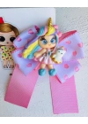 Polimerkil Unicorn Bebekli Fiyonk Toka