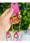 Rengarenk Ahşap Kolye Bileklik Setleri