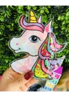 Unicorn Desenli Paket Cimcime Lastik Toka