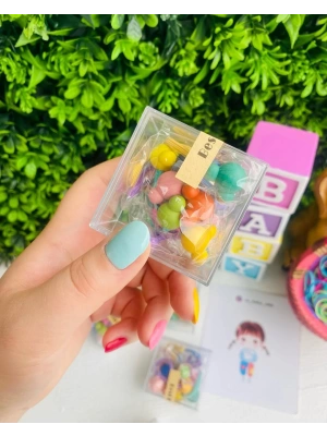 10lu Kendinden Desenli Lastik Toka