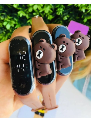 Ayıcıklı 3D Dijital Saat