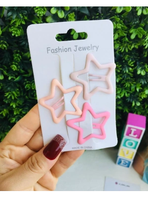 3’lü Orta Boy Yıldız Çıtçıt Toka