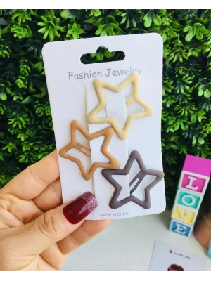 3’lü Orta Boy Yıldız Çıtçıt Toka